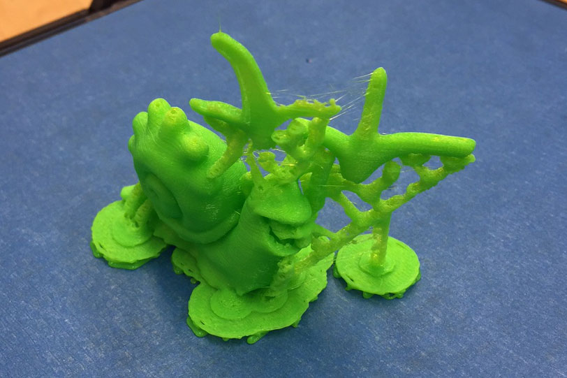printed snail with support