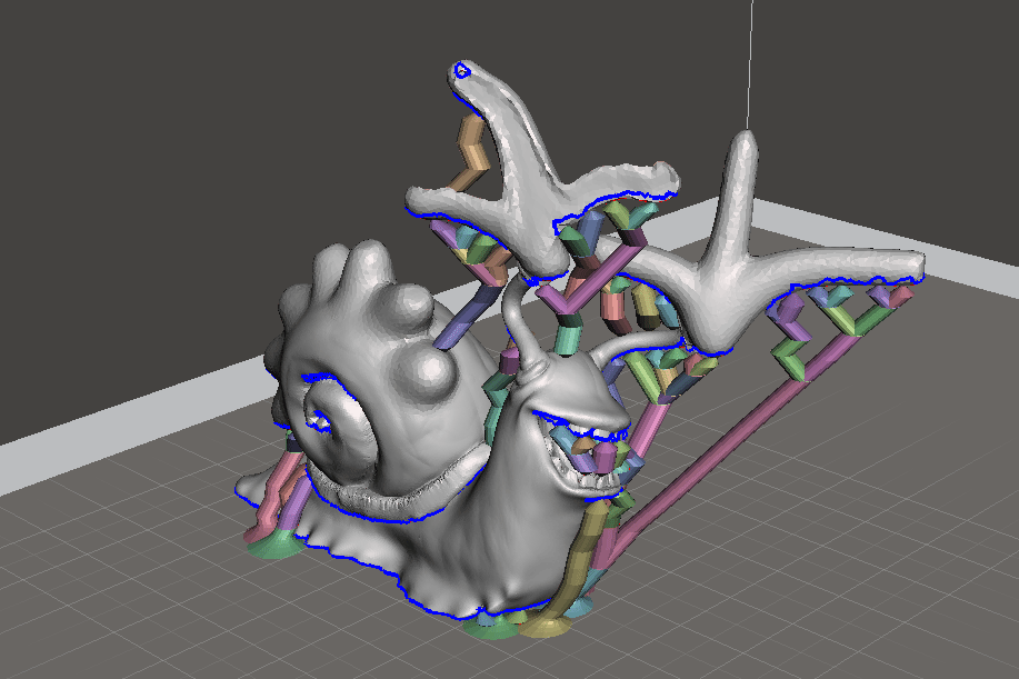 snail with support mapping